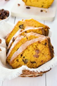 Slices of pumpkin bread