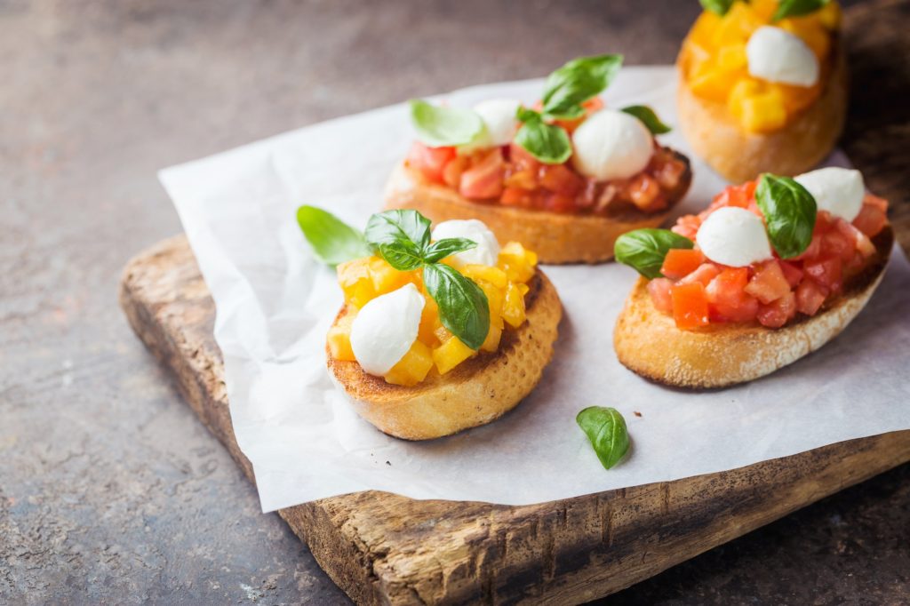 Traditional italian Bruschetta